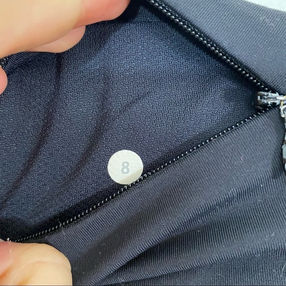 Lululemon Om Stripe Speed Tight Black Gray Grey Pockets Luxtreme Full Length 8 - Picture 6 of 7